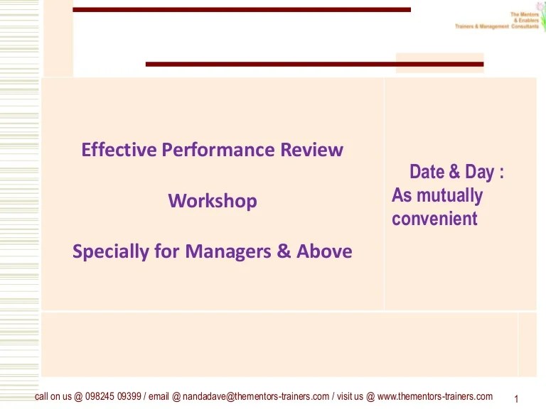 How to Conduct A Performance Review Discussion