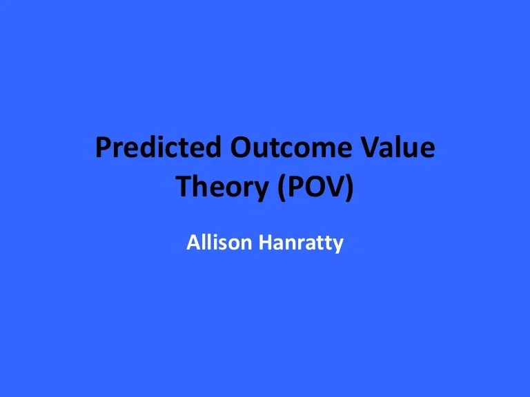 Predicted Value Theory Pentation