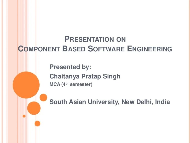 Presentation on component based software engineering(cbse) Presentation on component based software engineering(cbse)