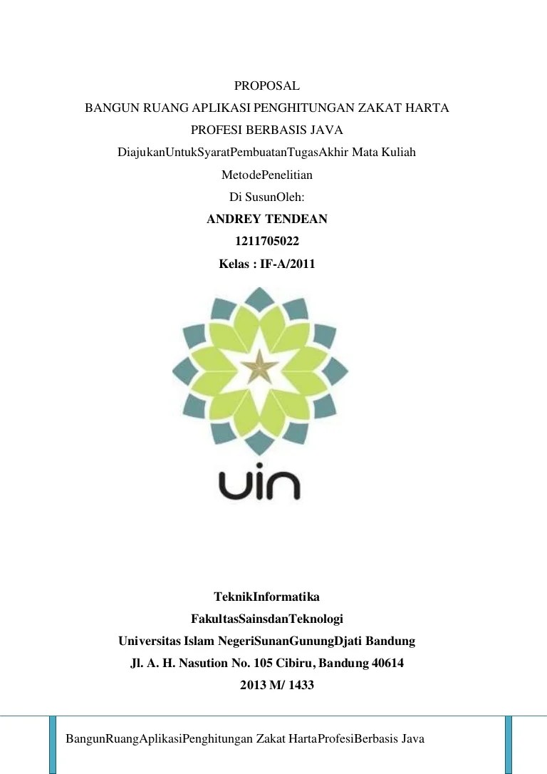 Proposal pembuatan aplikasi