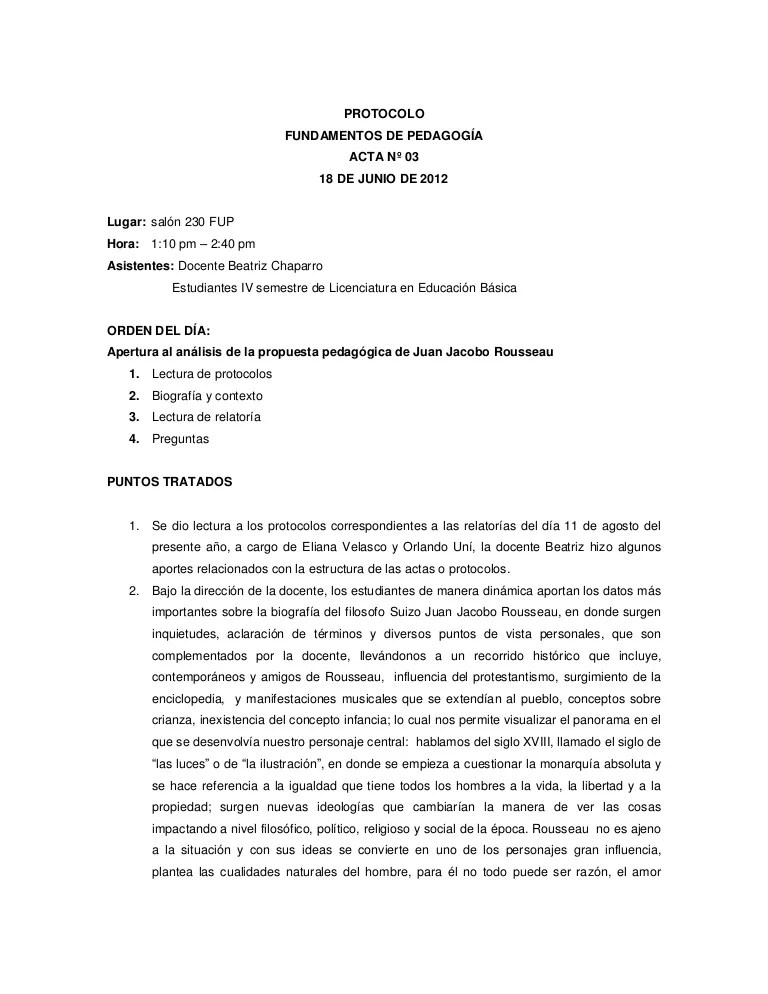 COMO ELABORAR UN ACTA DE CLASE