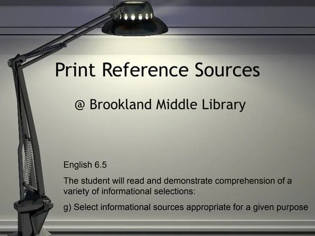 References power point for 3rd grade | PPT