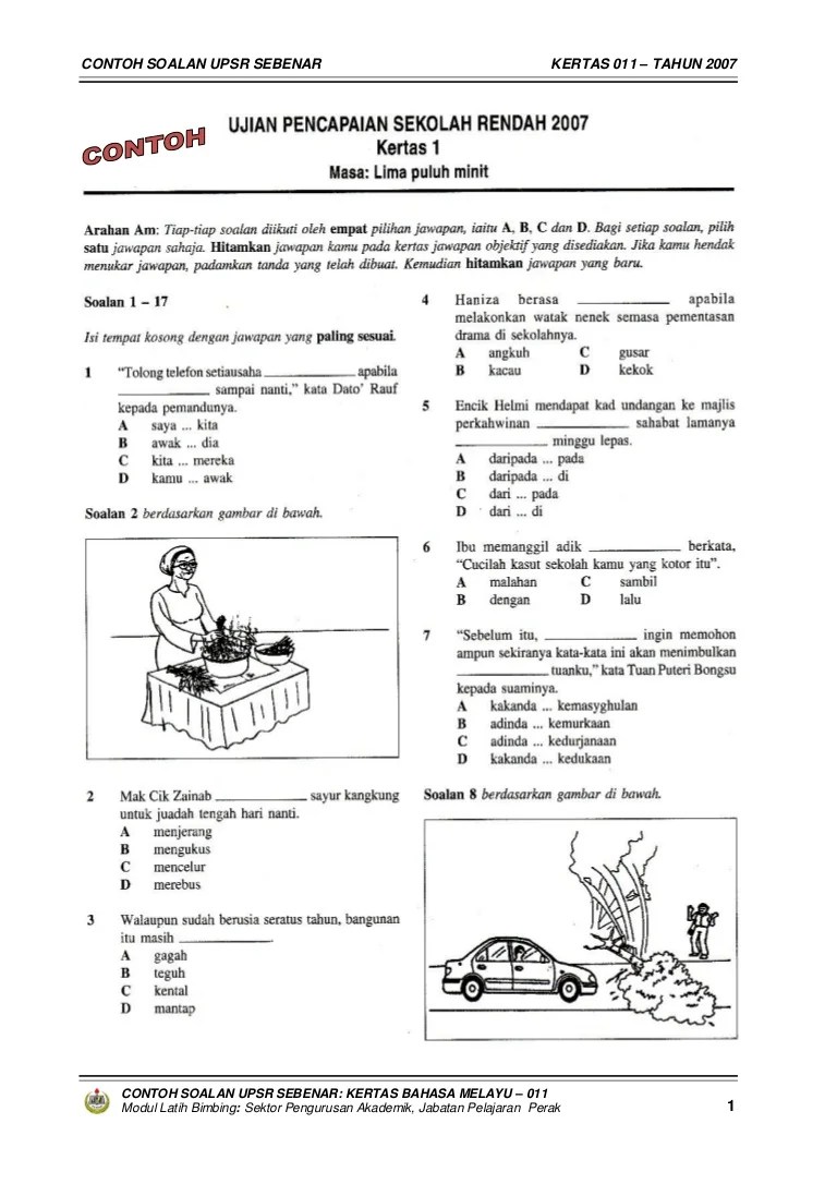 Modul Bahasa Melayu Upsr Perak