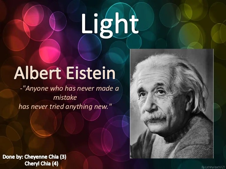 Einstein's impact on Light.