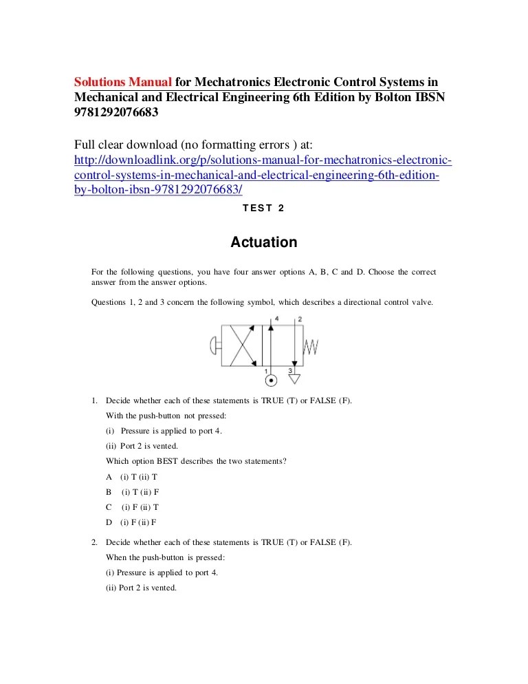 Introduction To Mechatronic Design Carryer Download digitaltp