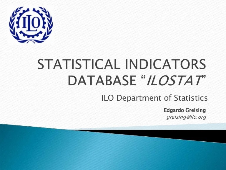 ILOSTAT Statistical indicators database