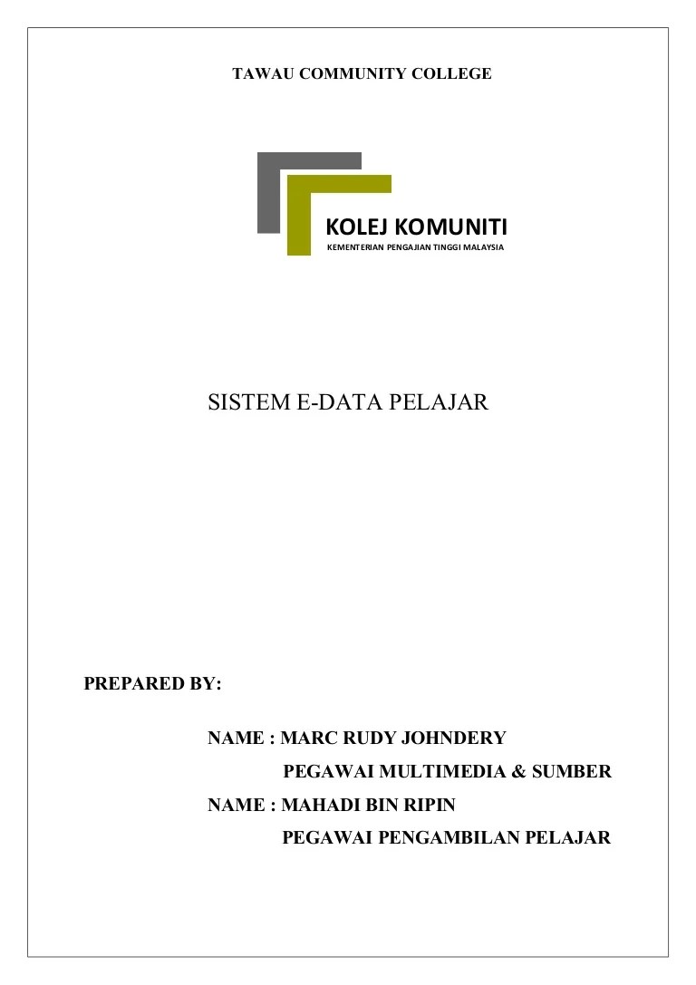 EPelajar Kolej Komuniti Terima kasih kepada semua