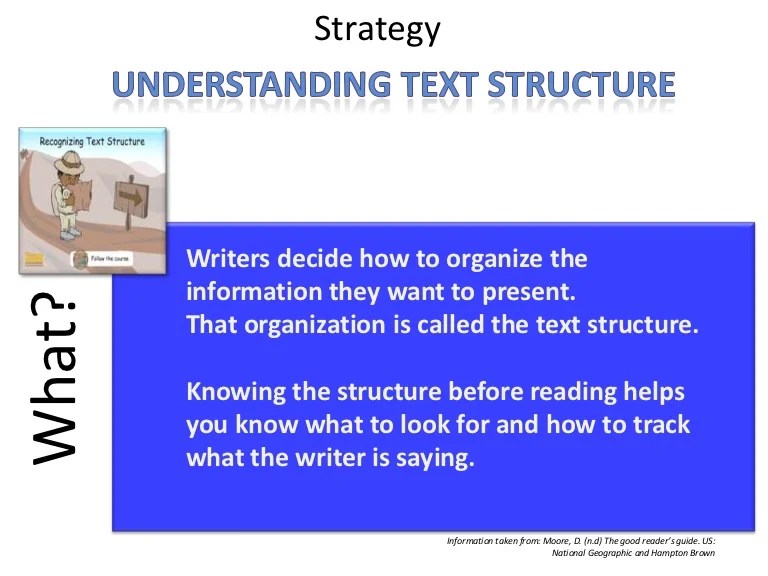 Text structure Text structure