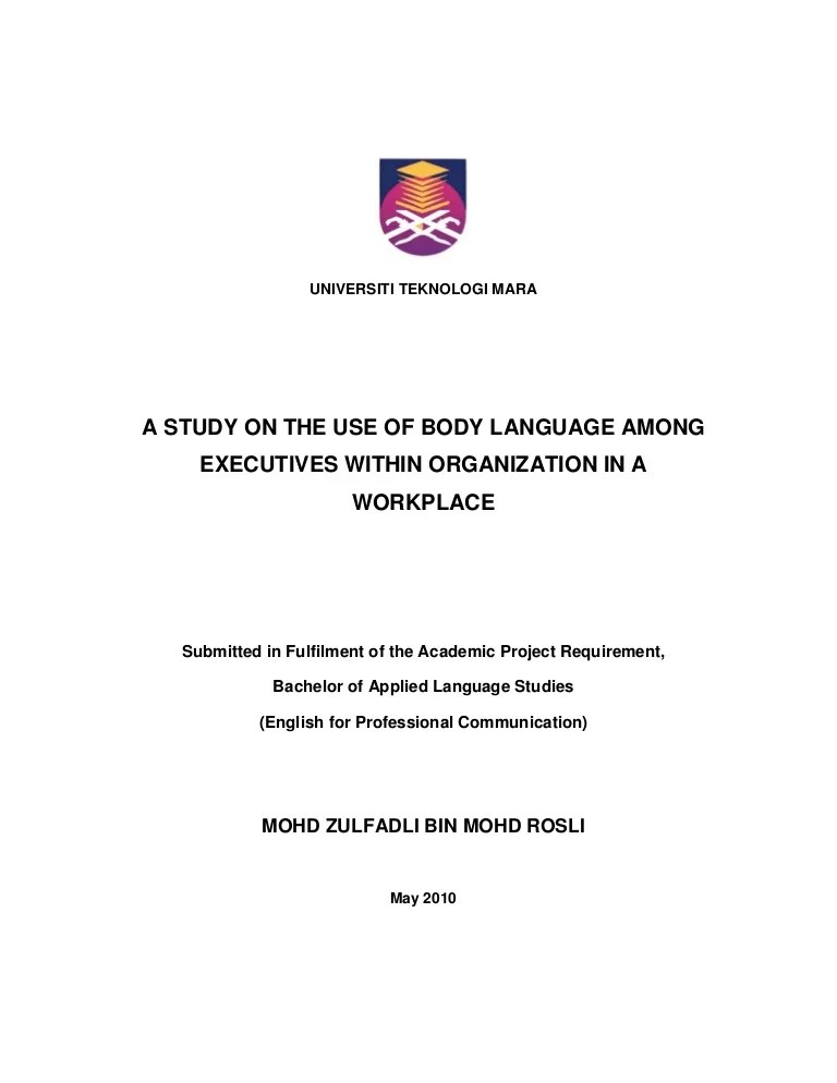 Cover Page Thesis Uitm Thesis Title Ideas for College