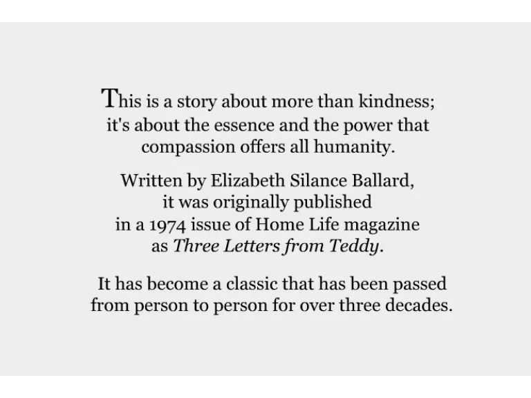 Three letters from Teddy