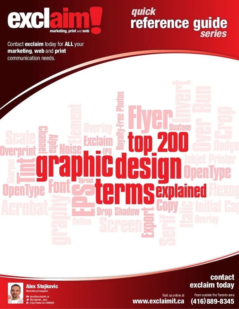 FREE Top 200 Graphic Design Terms Reference Guide