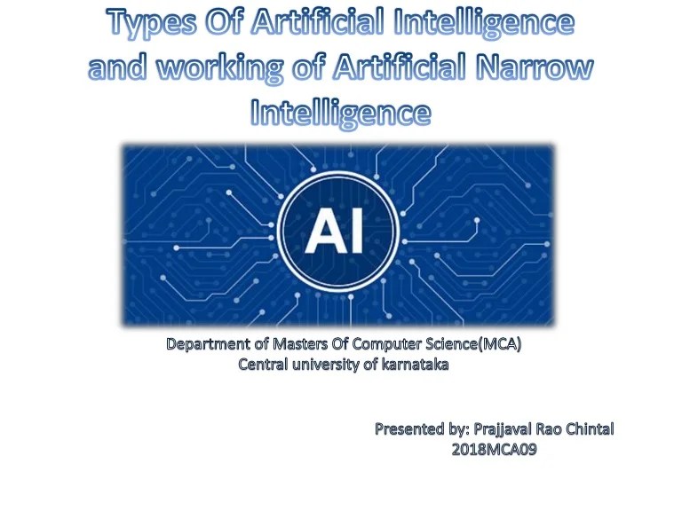 Types of artificial intelligence Types of artificial intelligence
