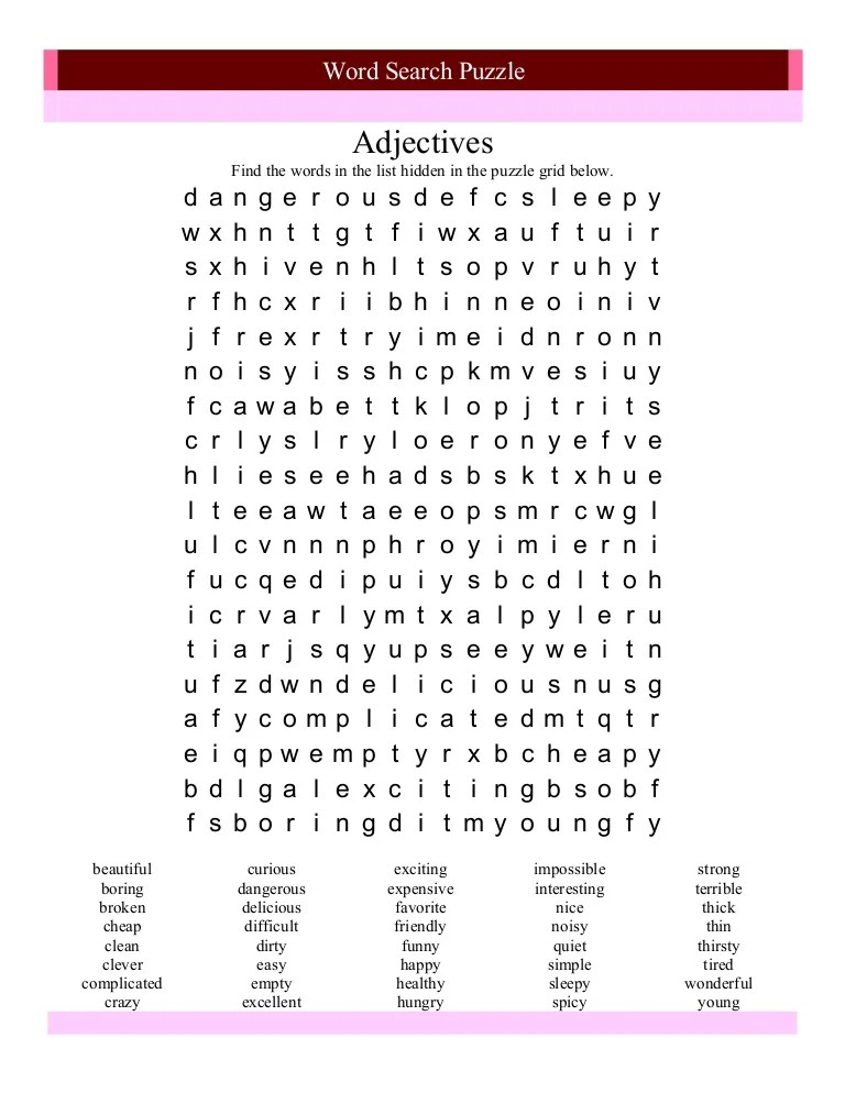 Word Search Puzzle