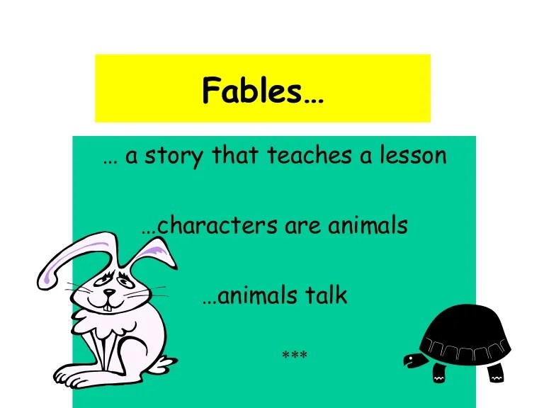 Writing A Fable