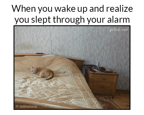 Aaaaah, I'm late!