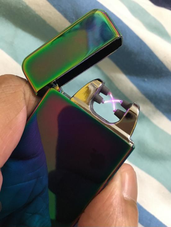 My new lighter uses electricity.