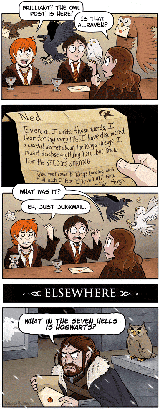 Game of Thrones vs. Harry Potter.