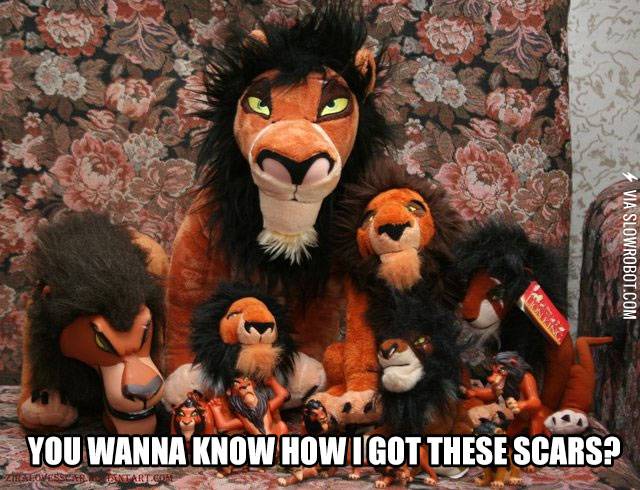 You wanna know how I got these scars?