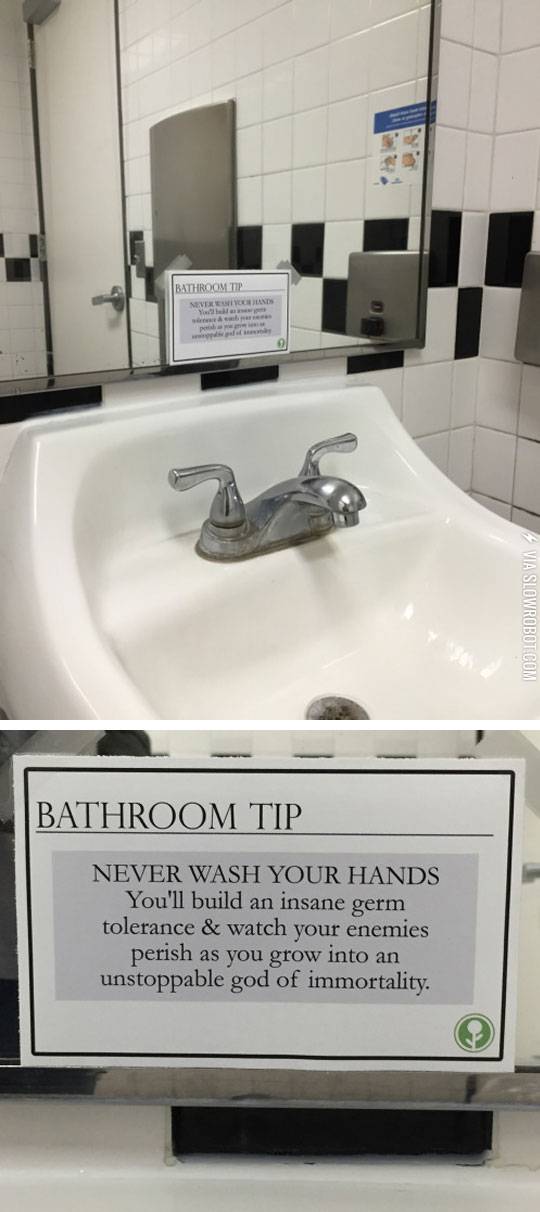 Why You Should Never Wash Your Hands