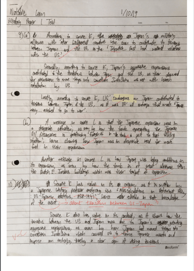 SmartGuppy Sample Paper 1 (HL History May 2017)