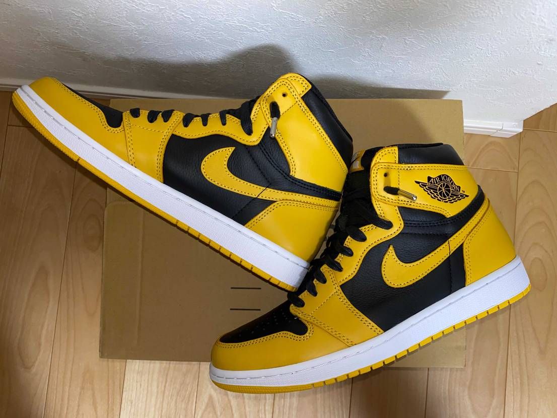 ナイキ エアジョーダン1 ハイ OG "パラン"のサイズ感/履き心地/コーデ/評価(評判)のレビュー｜無難に黒のシューレー...byyssky