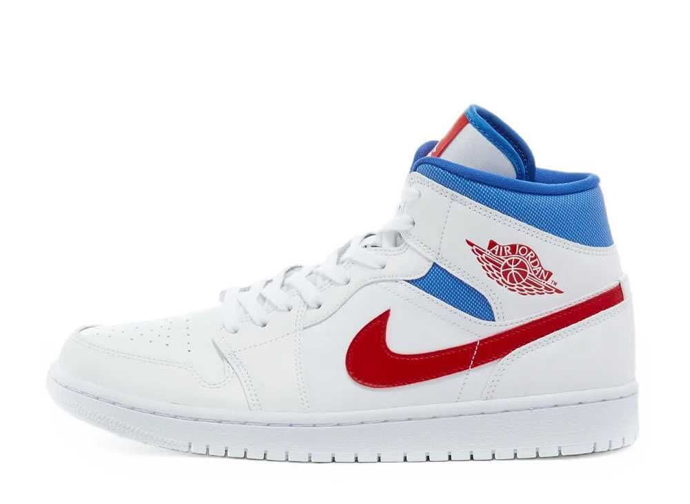 未使用 28cm BQ6472 164 WMNS Air Jordan 1 Mid White University Red Game