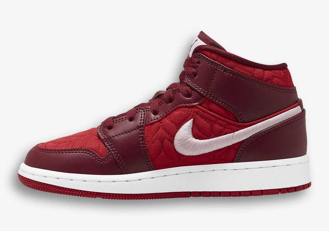 【スニダンで取扱中】11/1発売 NIKE AIR JORDAN 1 MID GS "RED QUILT” 抽選/定価/販売店舗まとめ