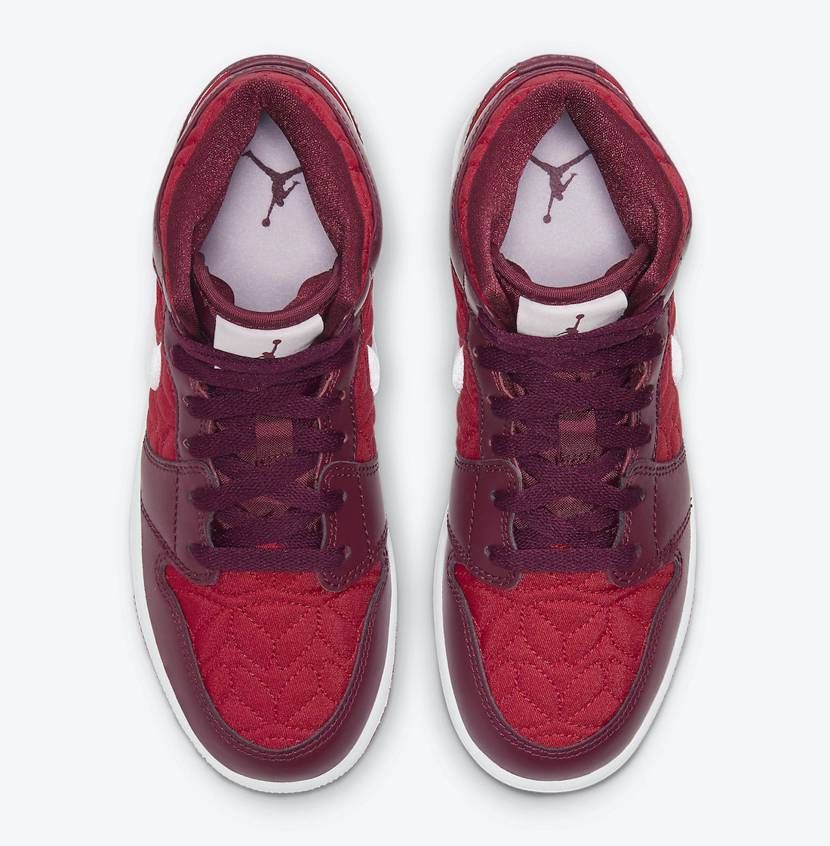【スニダンで取扱中】11/1発売 NIKE AIR JORDAN 1 MID GS "RED QUILT” 抽選/定価/販売店舗まとめ