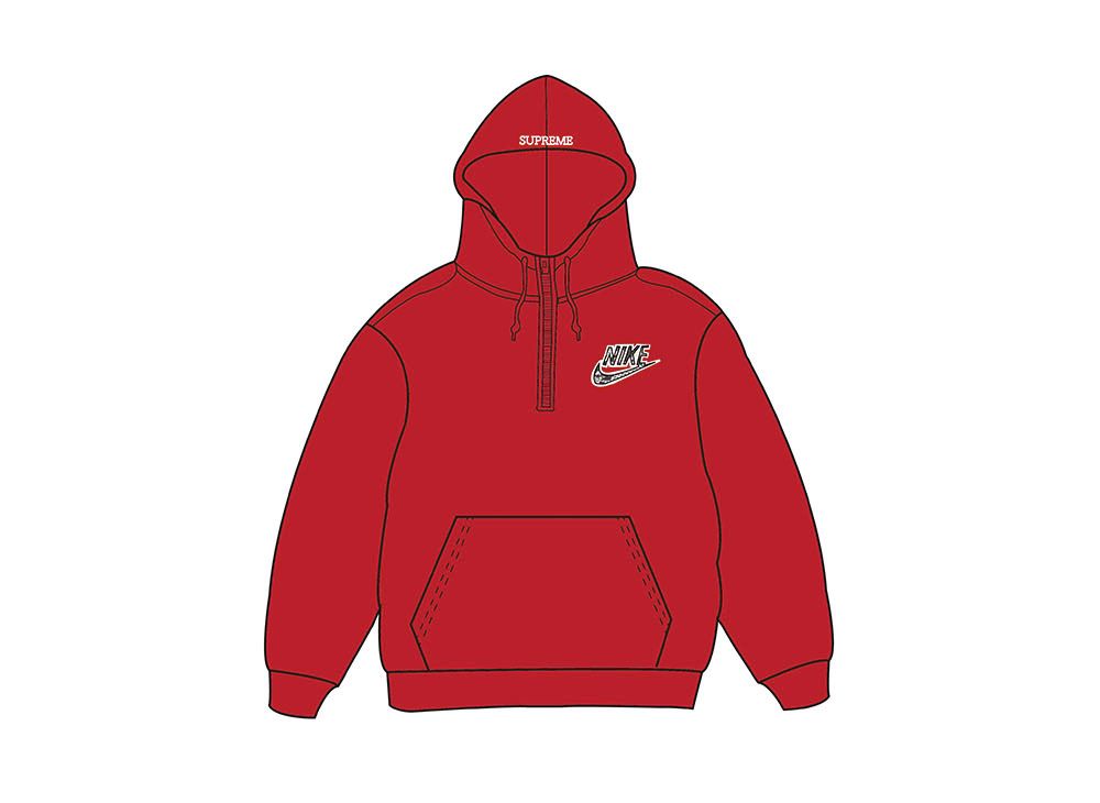 Supreme / Nike® Half Zip Hooded Sweatshirt "Red"を買うならスニーカーダンク