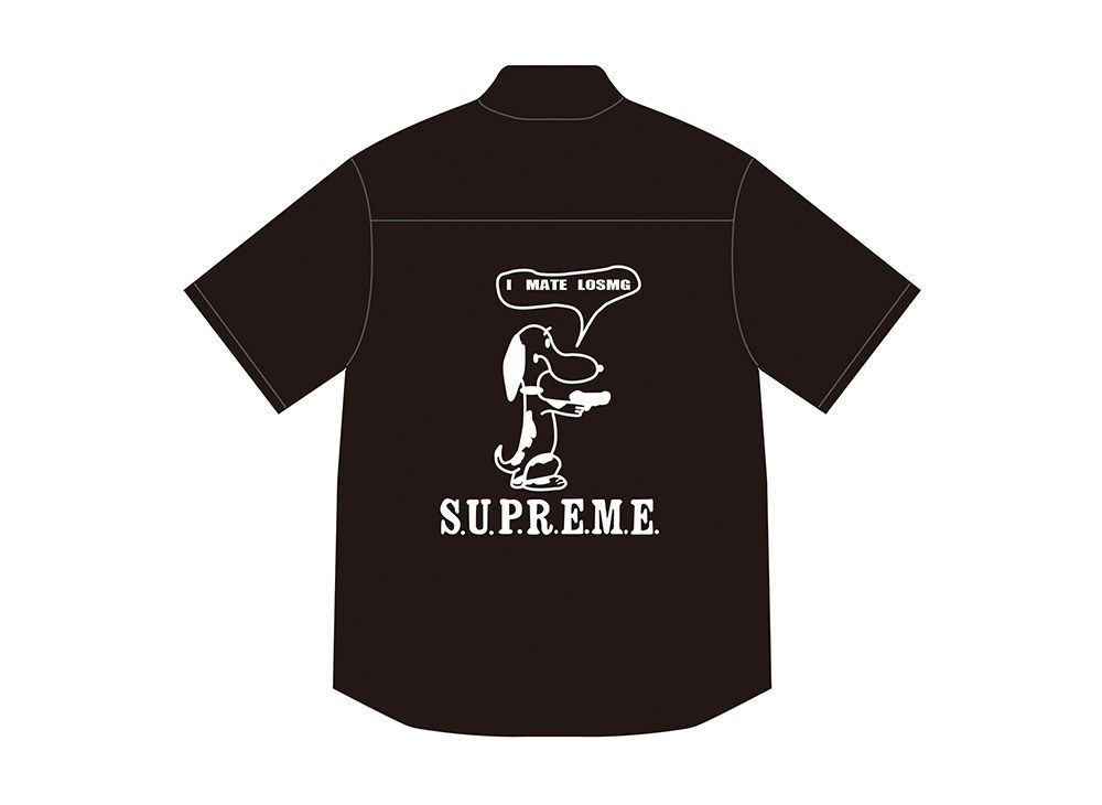 Supreme Dog S/S Work Shirt "Black"を買うならスニーカーダンク