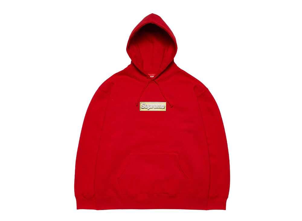 【M】Supreme Bling Box Logo Hooded Sweatshirt Ash Grey Mサイズ シュプリーム ブリング