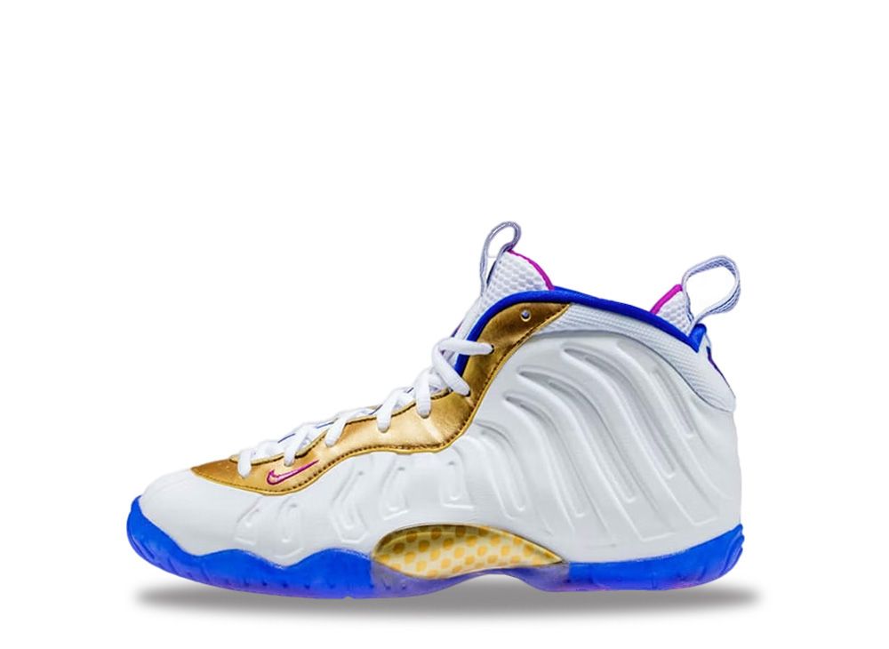 Nike GS Air Foamposite One Peanut Butter & Jelly "White/Fuchsia Blast