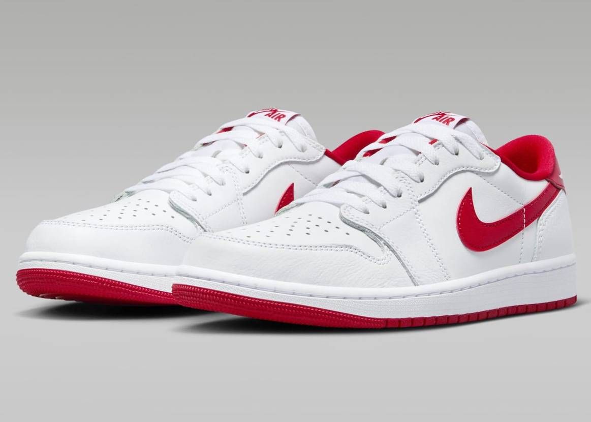 10/14発売｜Nike Air Jordan 1 Retro Low OG "White and University Red"｜抽選/販売