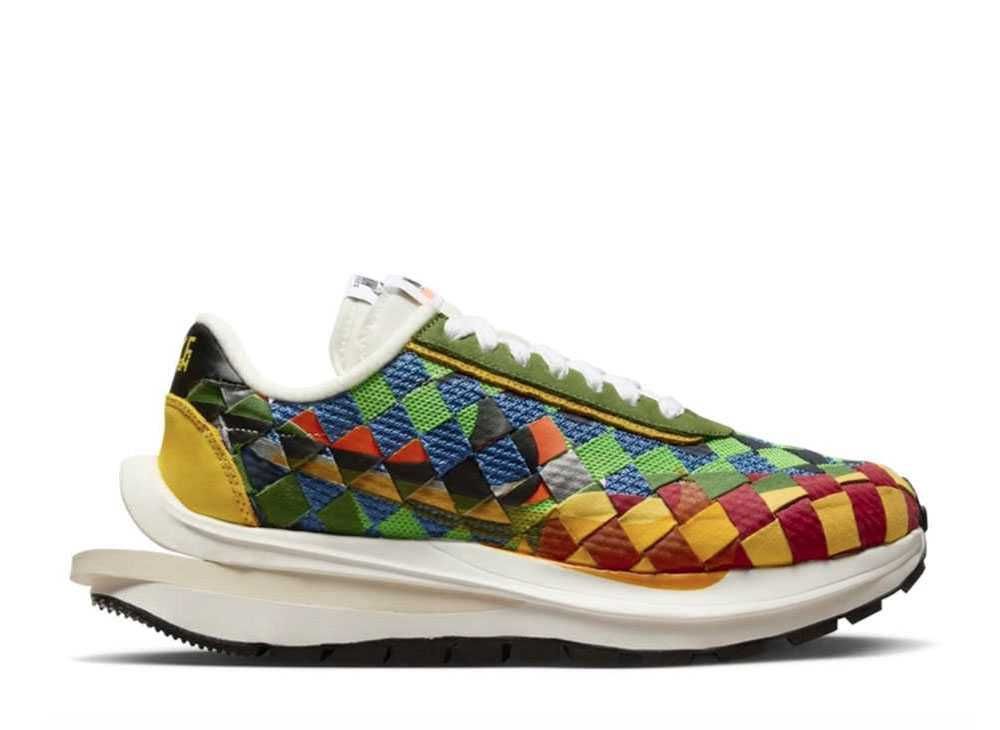 JeanPaul Gaultier × sacai × Nike Air Woven VaporWaffle "Green Gusto"の