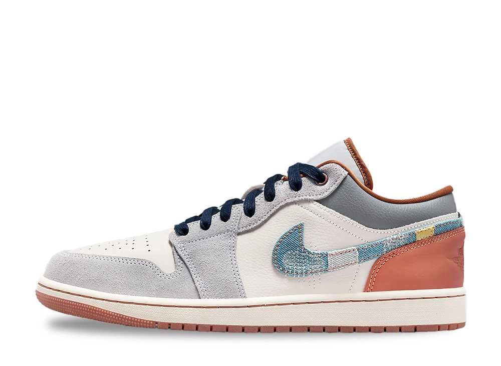 Nike Air Jordan 1 Low SE "Phantom/Coconut Milk/Amber Brown/Star Blue"の