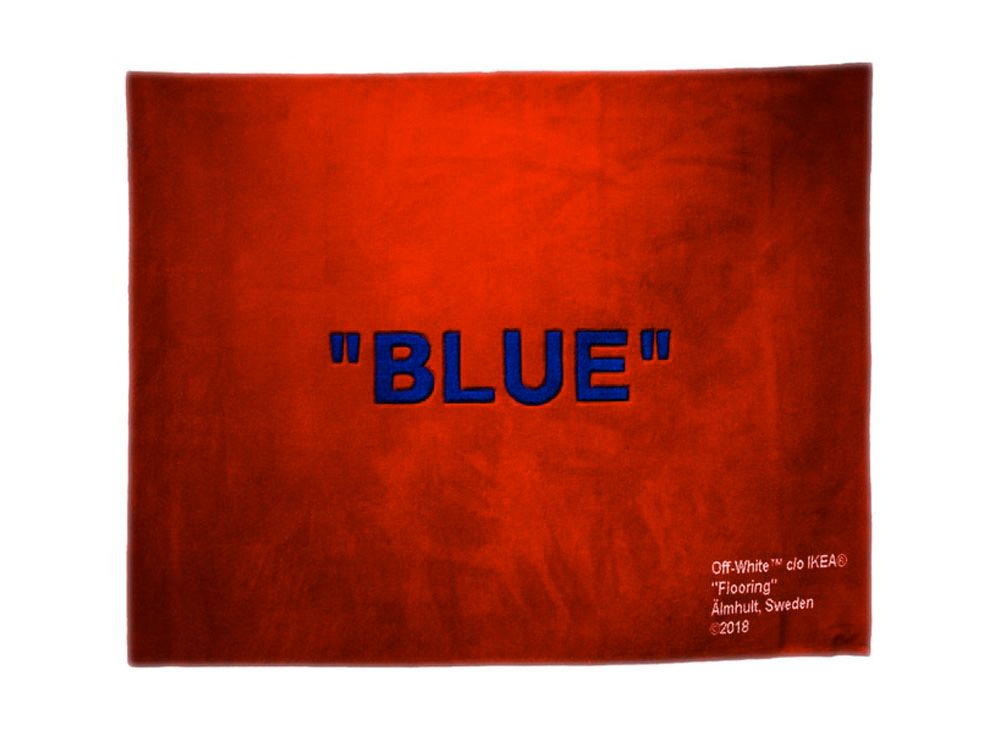 OFFWHITE / IKEA "BLUE" Rug "Red" SNKRDUNK