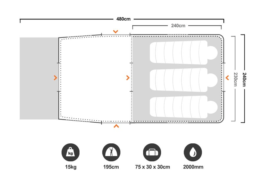 Black Wolf Mojave HV4 Tent Free Delivery Snowys Outdoors