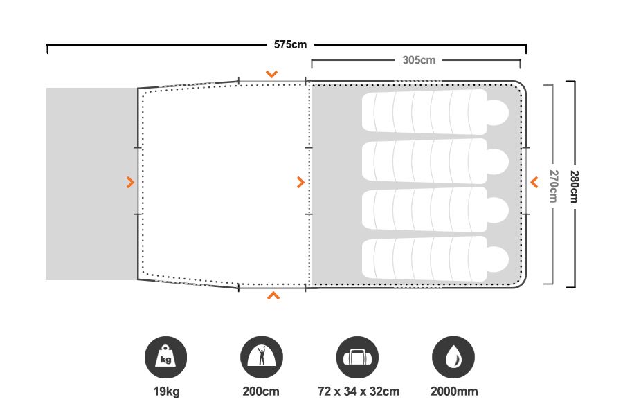 Black Wolf Mojave HV6 Tent Snowys Outdoors