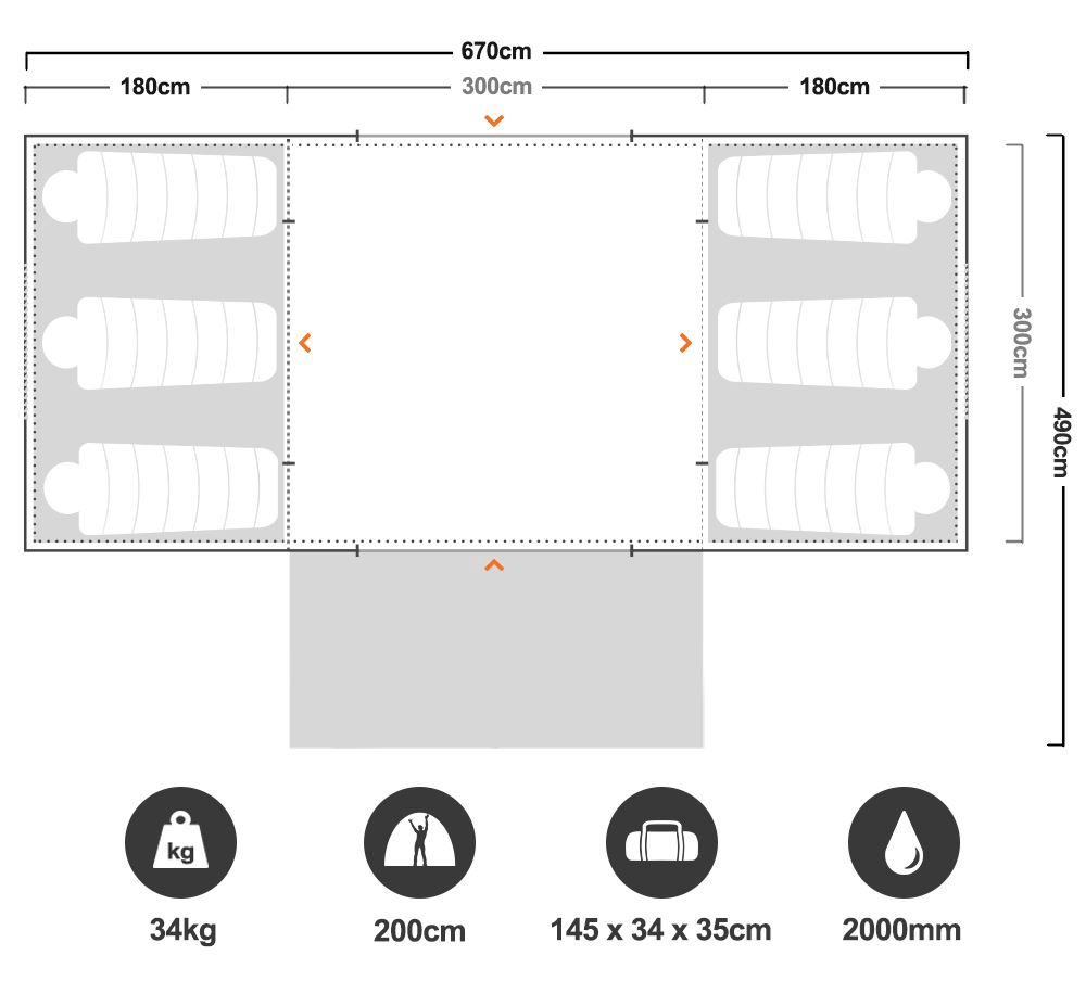 Black Wolf Turbo Tent Lite Twin 300 Snowys Outdoors
