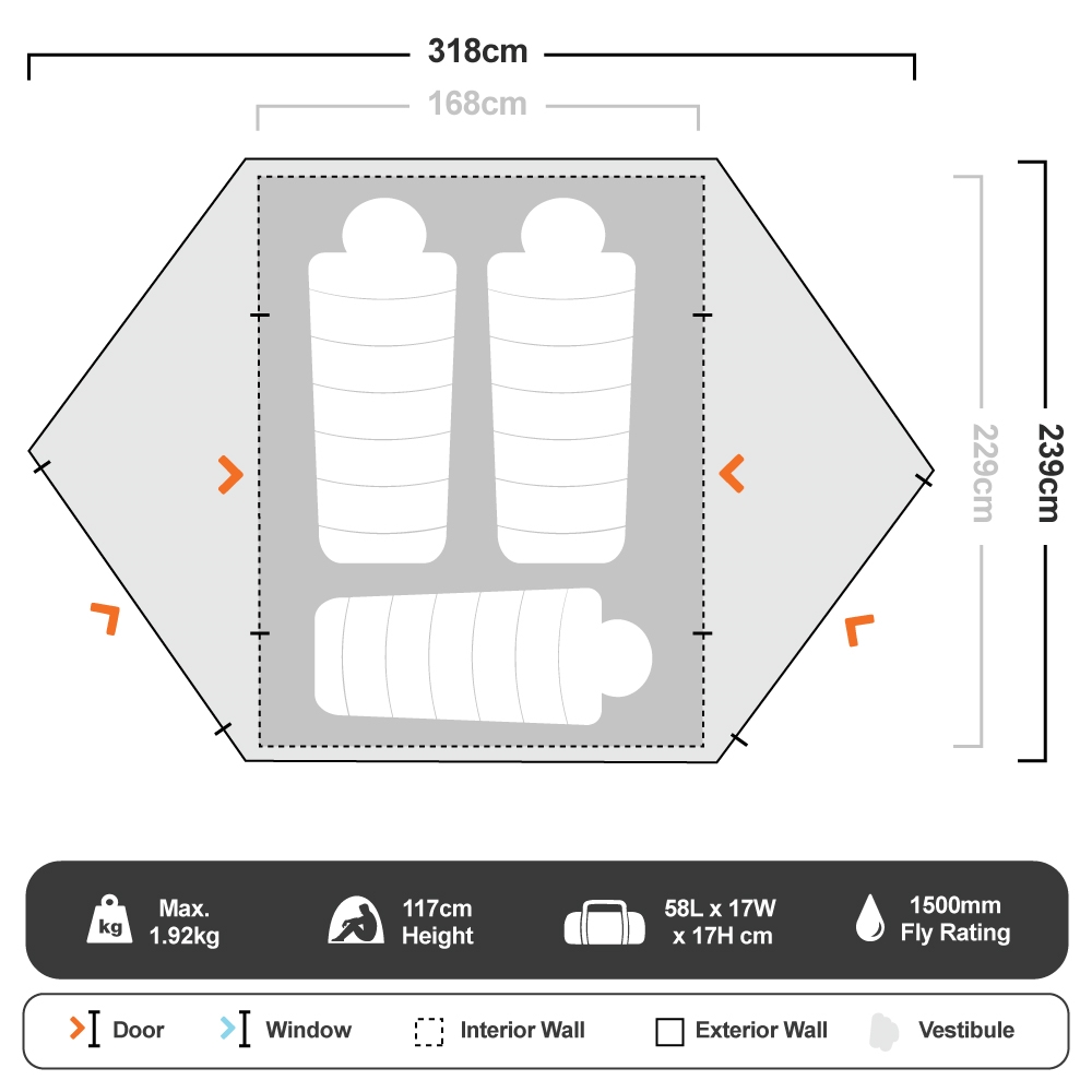 Marmot Tungsten UL 3P Hiking Tent Free Dleivery Snowys Outdoors