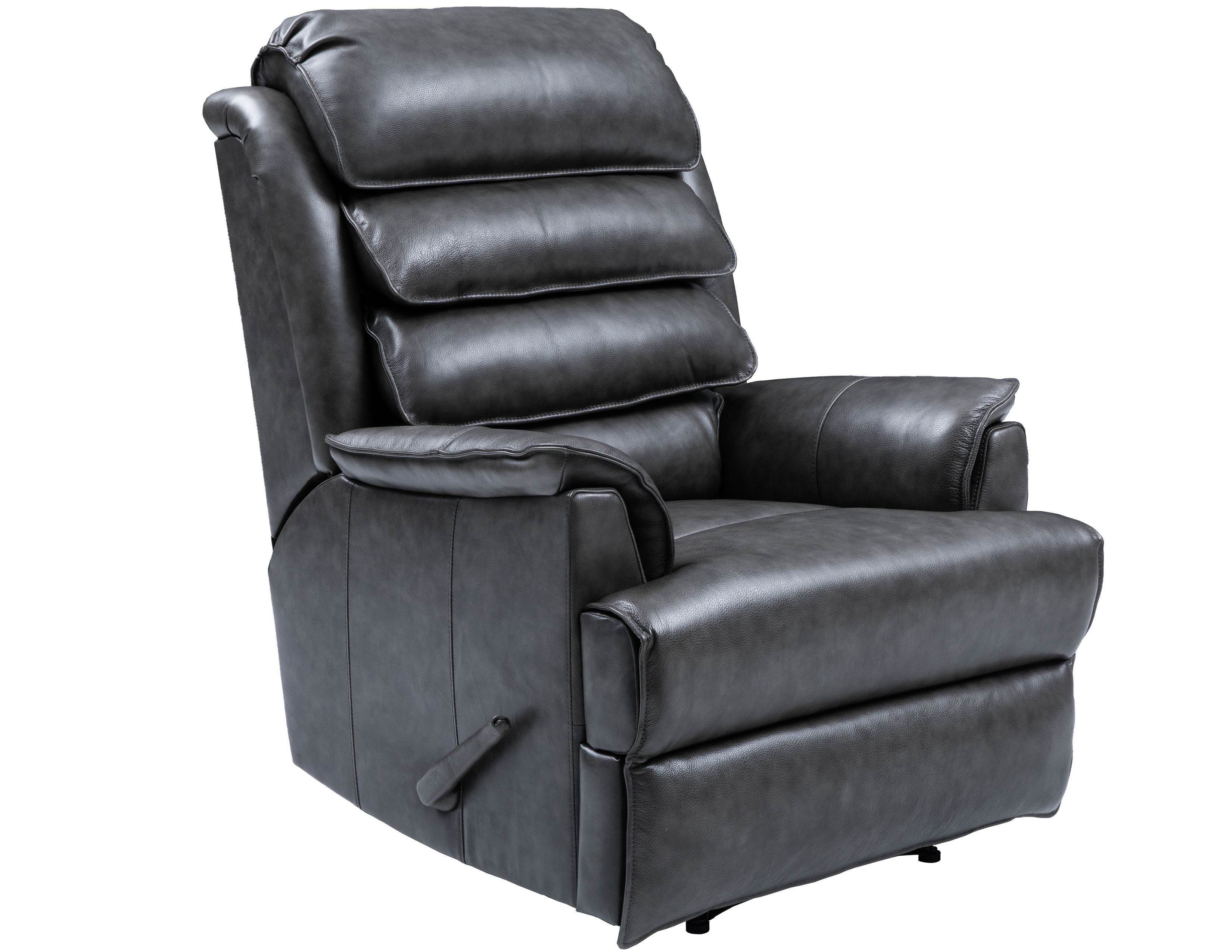 Gatlin Leather Big & Tall Recliner (Gray) | Sofas And Sectionals