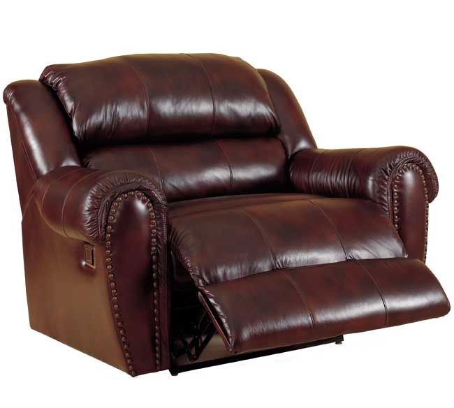 Lane Leather Reclining Sofa With Nailhead Trim Sofa Design Ideas