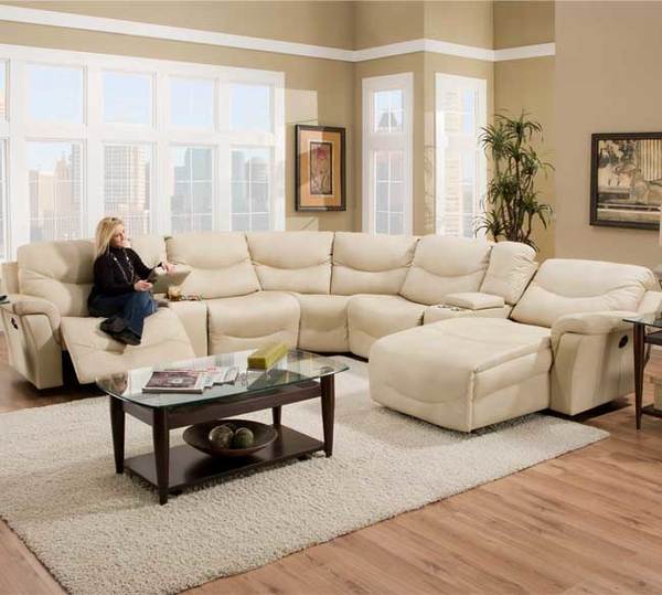 Franklin 413 Milano Sectional 724025 Natural Sofas and Sectionals