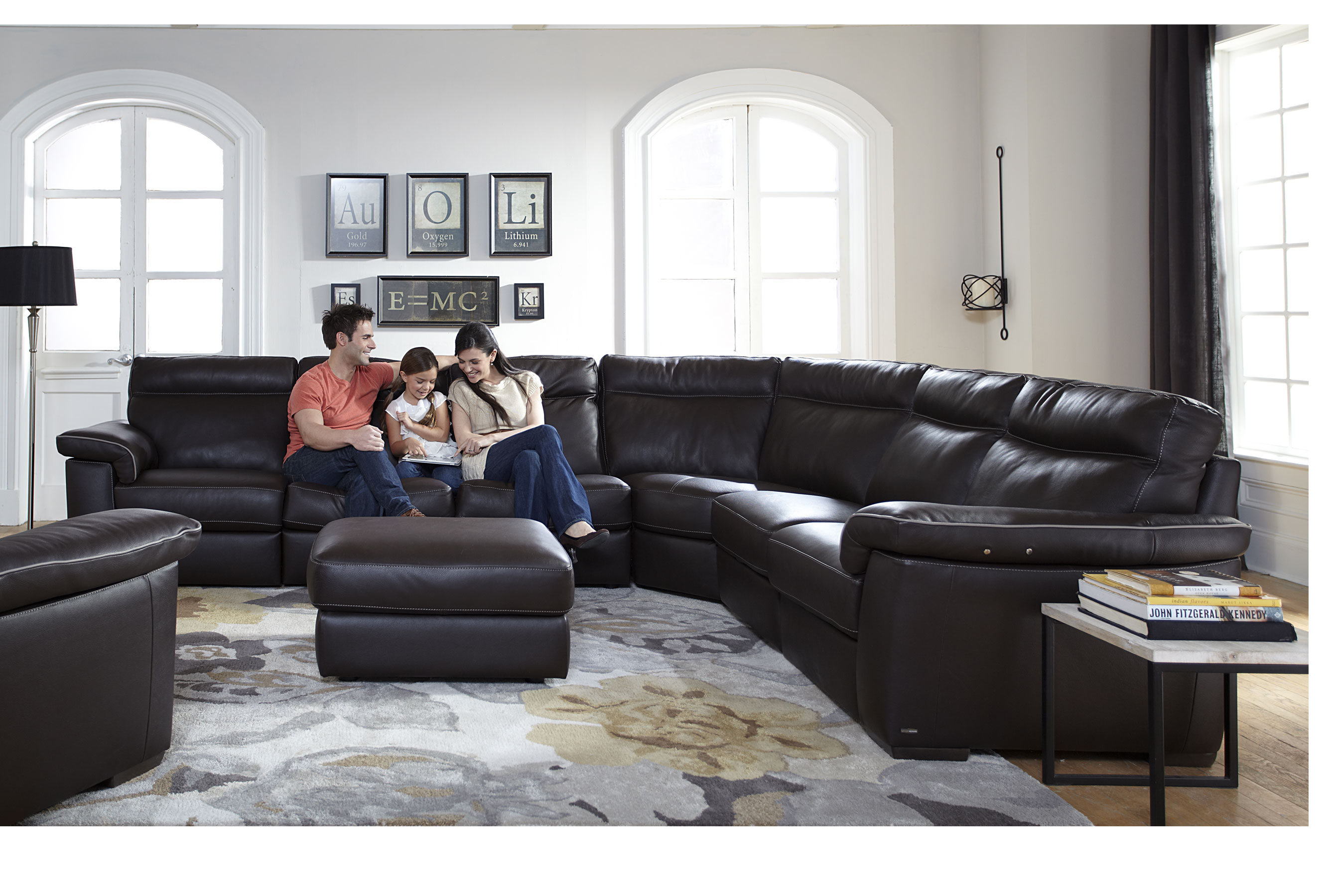 Brivido B757 Top Grain Leather Power Reclining Sofas and Sectionals