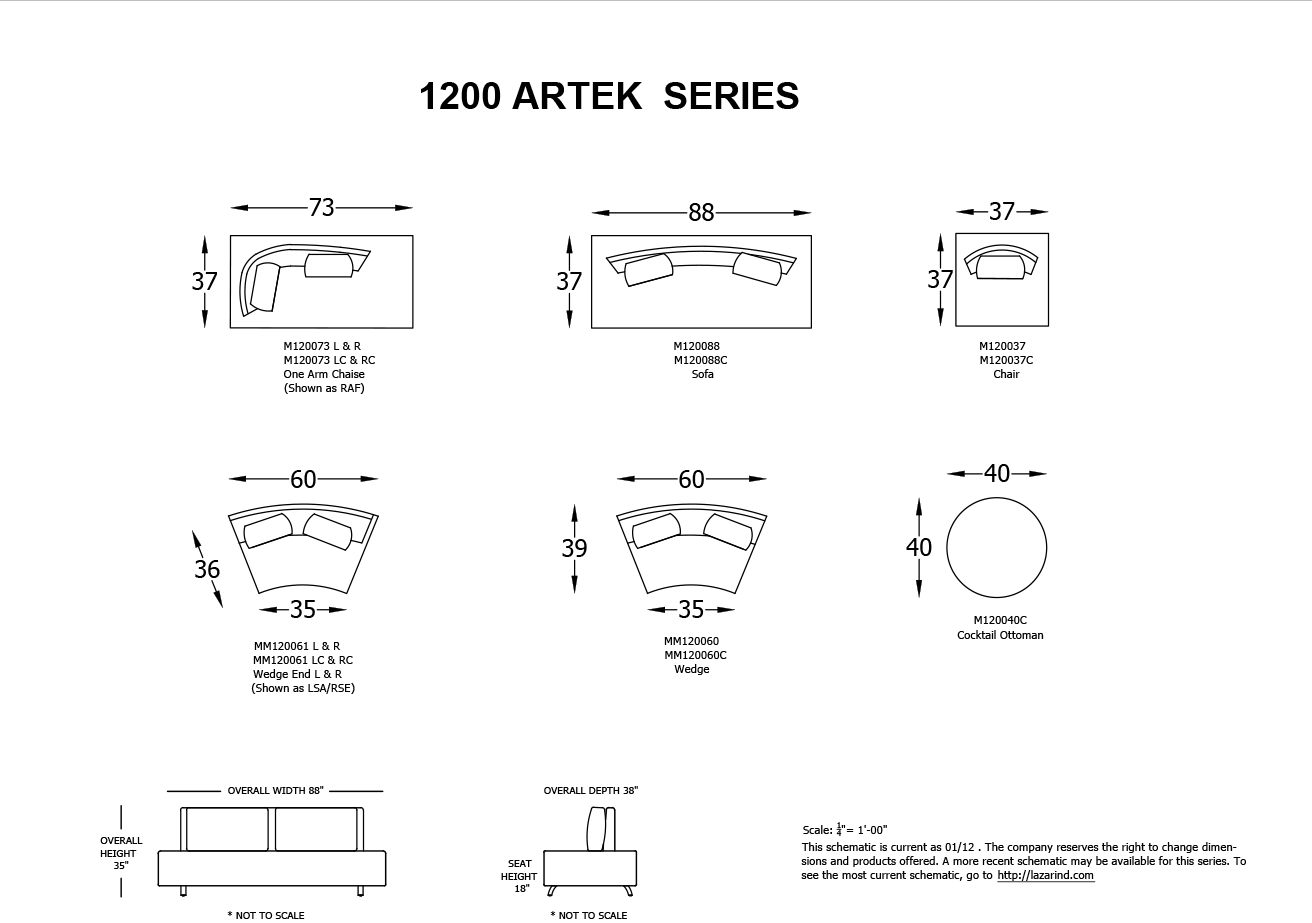 ARTEK SECTIONAL Sofas and Sectionals