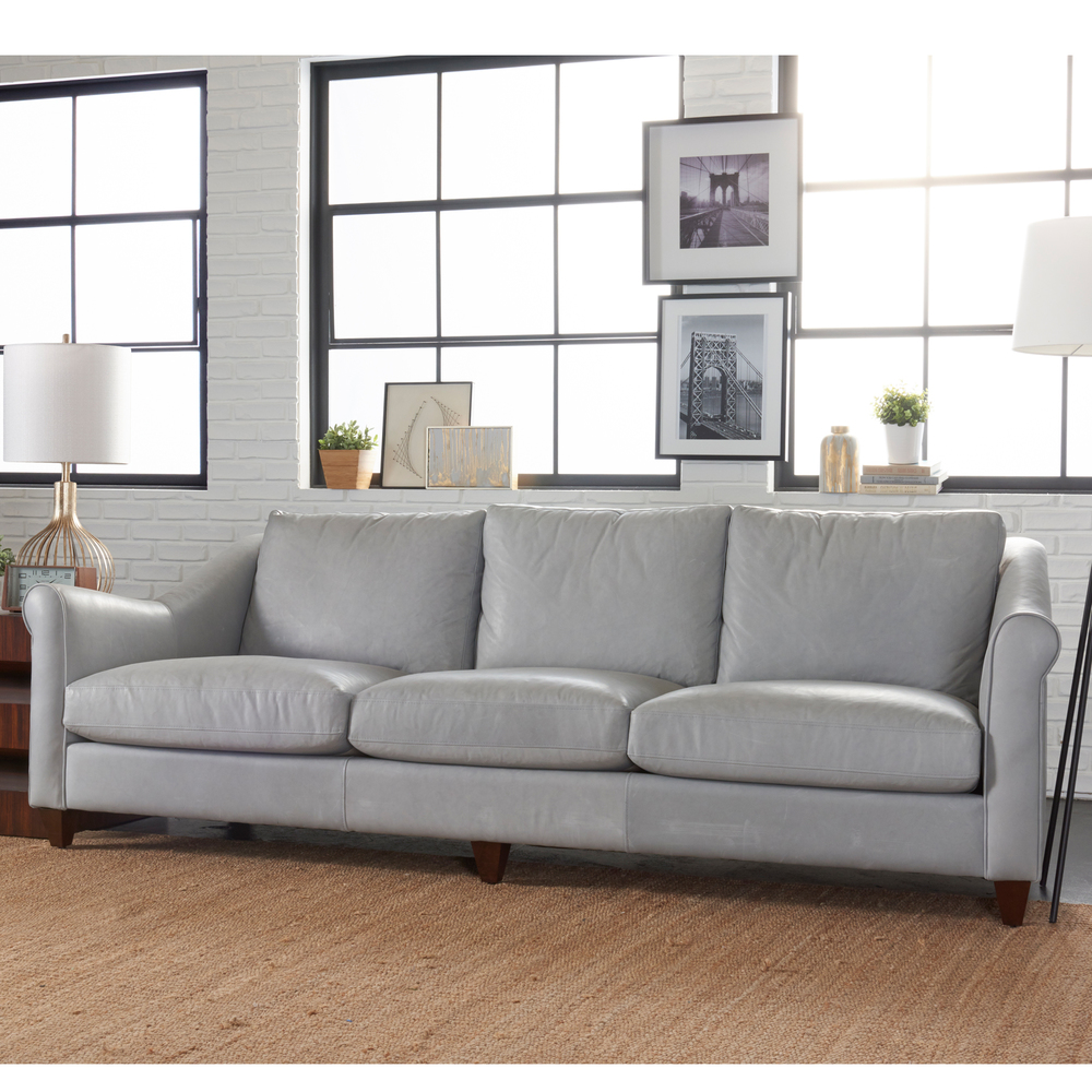Isabella LDF51000 Top Grain Leather 102" Sofas and Sectionals