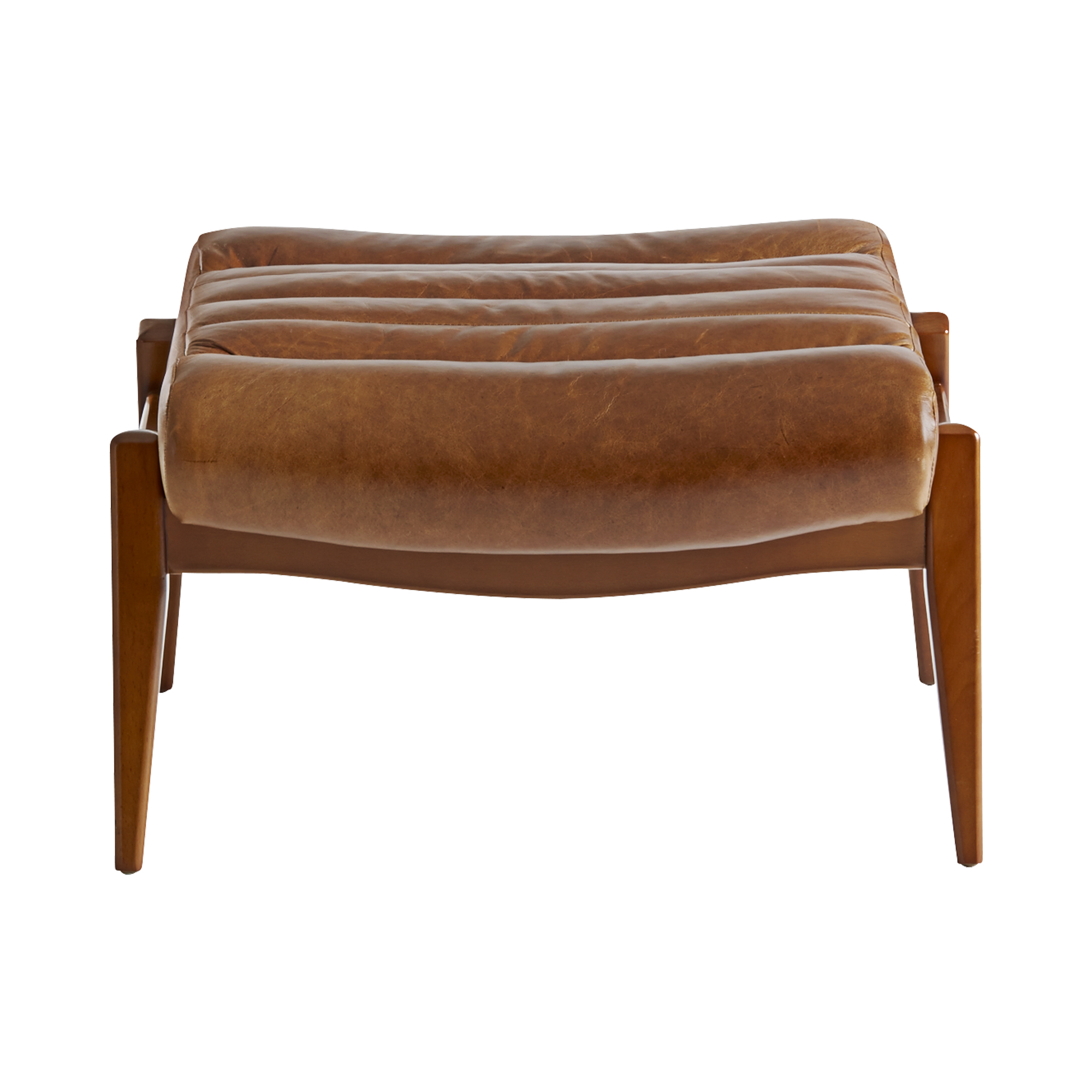 Hans MidCentury Modern Leather Chair (Made to Sofas and Sectionals