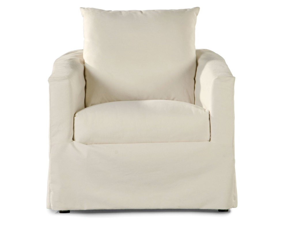 Elena Slipcover Tub Swivel Lounge Chair 82597 Sofas and Sectionals