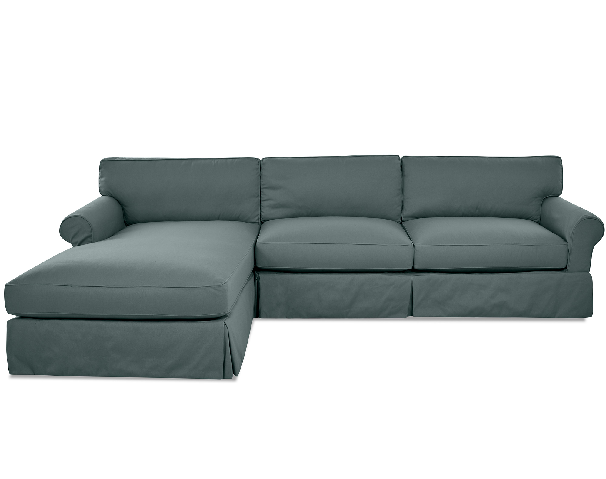 Olivia Down Blend Sofa Chaise Sectional (Left Sofas and Sectionals