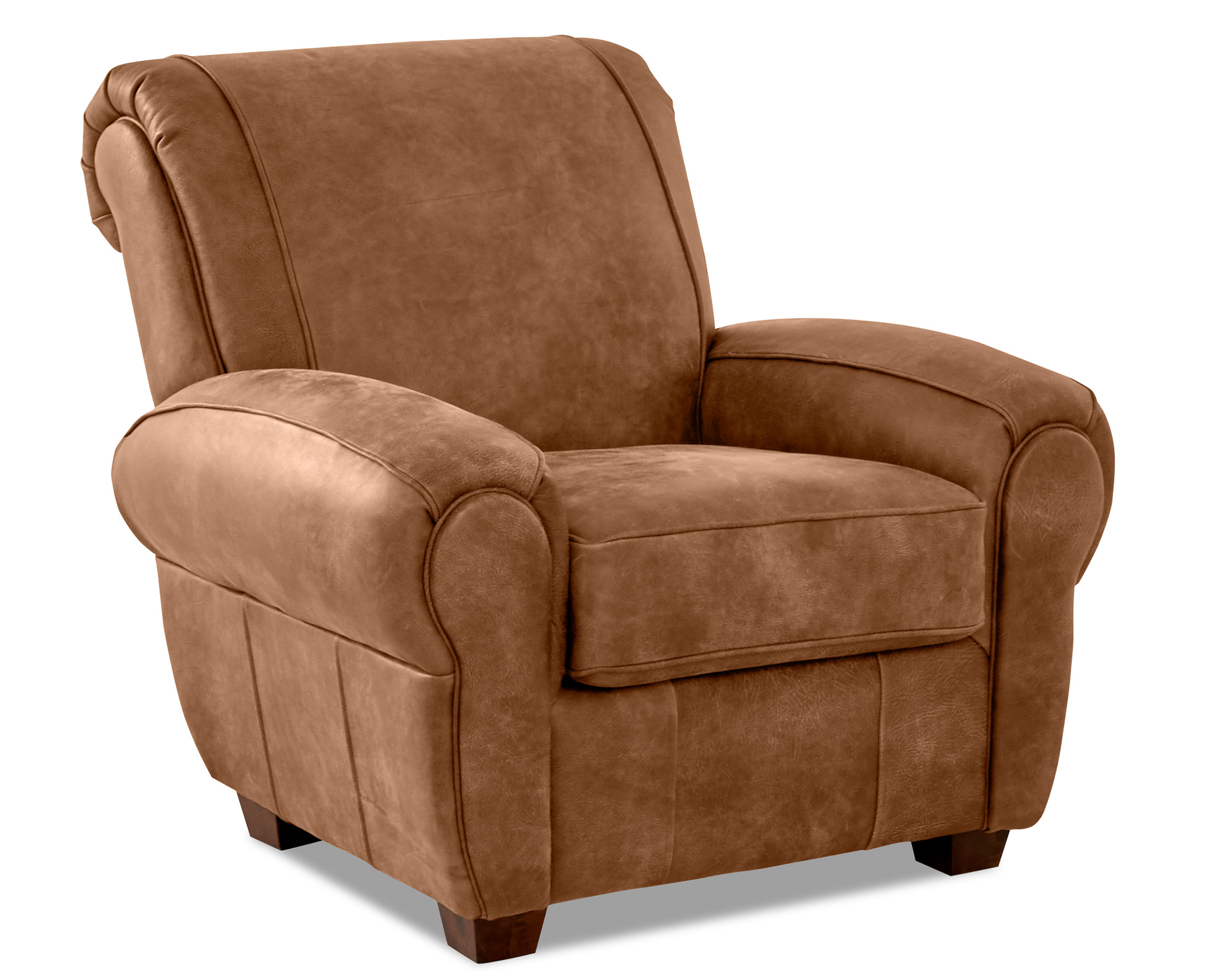 Aiden Leather Accent Chair and Ottoman (2 Sofas and Sectionals